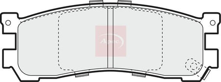 Apec PAD1067 Brake Pad Set, disc brake - 1