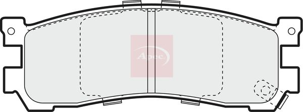 Apec PAD1067 Brake Pad Set, disc brake - 1