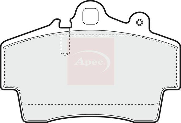Apec PAD1068 Brake Pad Set, disc brake - 1