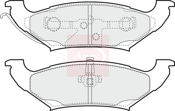 Apec PAD1069 Brake Pad Set, disc brake - 1