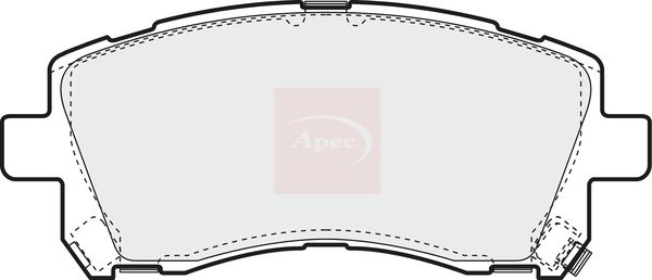 Apec PAD1070 Brake Pad Set, disc brake - 1