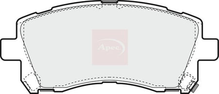 Apec PAD1070 Brake Pad Set, disc brake - 1