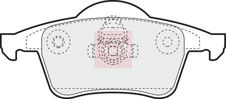 Apec PAD1071 Brake Pad Set, disc brake - 1