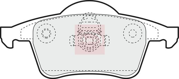 Apec PAD1071 Brake Pad Set, disc brake - 1