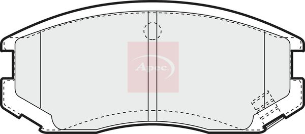 Apec PAD1072 Brake Pad Set, disc brake - 1