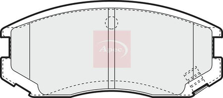 Apec PAD1072 Brake Pad Set, disc brake - 1