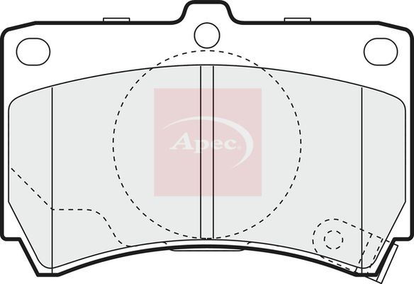 Apec PAD1073 Brake Pad Set, disc brake - 1