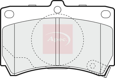 Apec PAD1073 Brake Pad Set, disc brake - 1