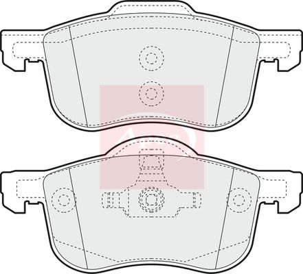 Apec PAD1075 Brake Pad Set, disc brake - 1