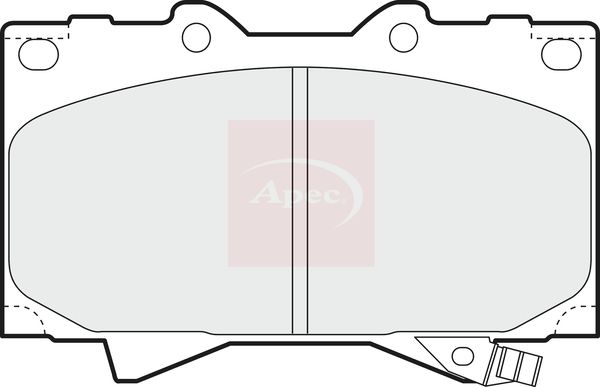 Apec PAD1076 Brake Pad Set, disc brake - 1