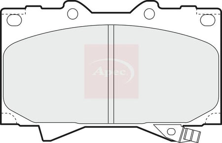 Apec PAD1076 Brake Pad Set, disc brake - 1