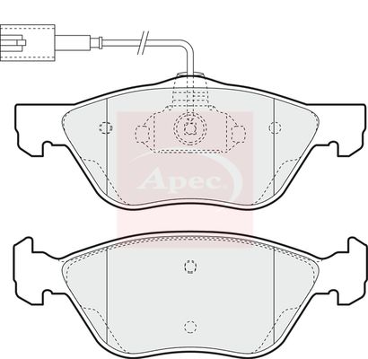 Apec PAD1079 Brake Pad Set, disc brake - 1