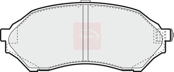 Apec PAD1081 Brake Pad Set, disc brake - 1