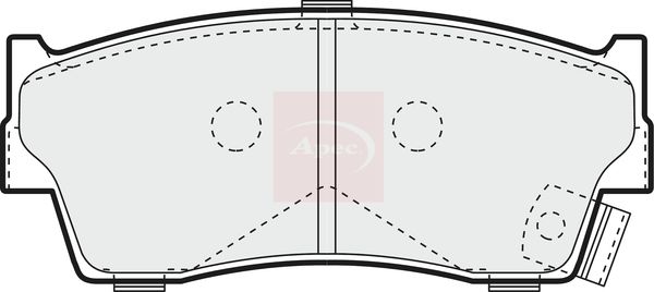 Apec PAD1086 Brake Pad Set, disc brake - 1