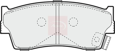 Apec PAD1086 Brake Pad Set, disc brake - 1