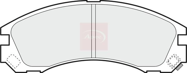 Apec PAD1091 Brake Pad Set, disc brake - 1