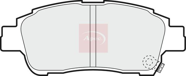 Apec PAD1092 Brake Pad Set, disc brake - 1