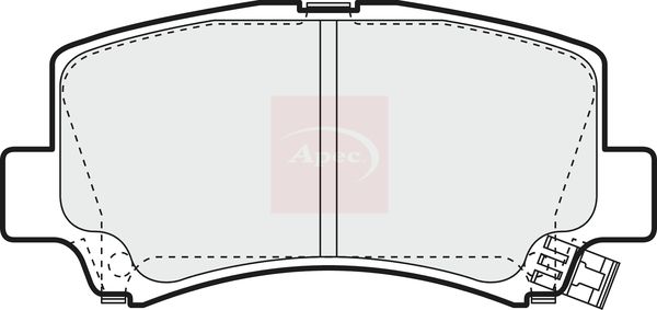 Apec PAD1093 Brake Pad Set, disc brake - 1