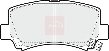 Apec PAD1093 Brake Pad Set, disc brake - 1