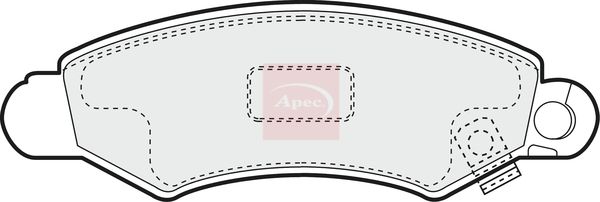 Apec PAD1094 Brake Pad Set, disc brake - 1