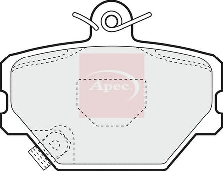 Apec PAD1095 Brake Pad Set, disc brake - 1