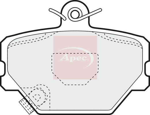 Apec PAD1095 Brake Pad Set, disc brake - 1
