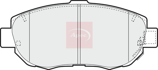 Apec PAD1096 Brake Pad Set, disc brake - 1