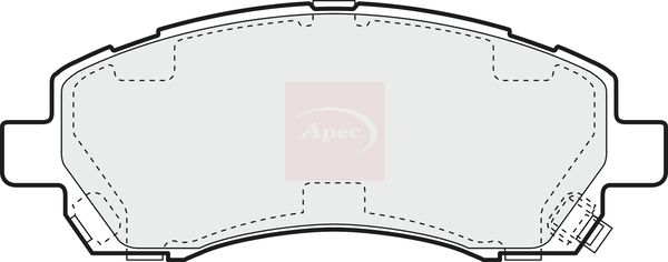 Apec PAD1097 Brake Pad Set, disc brake - 1