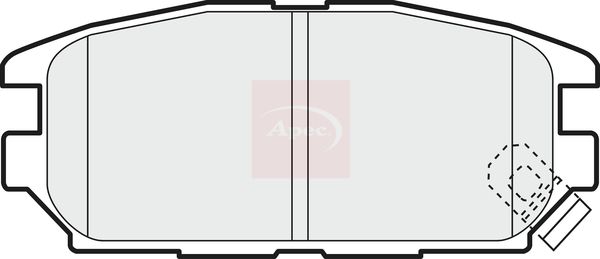 Apec PAD1098 Brake Pad Set, disc brake - 1