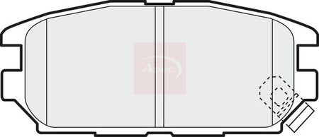 Apec PAD1098 Brake Pad Set, disc brake - 1
