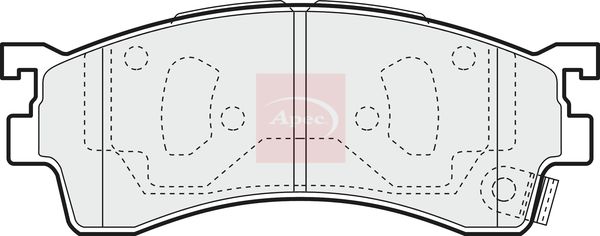 Apec PAD1100 Brake Pad Set, disc brake - 1