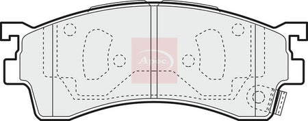 Apec PAD1100 Brake Pad Set, disc brake - 1