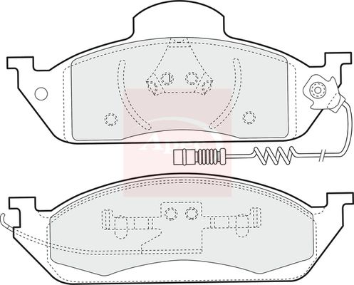 Apec PAD1102 Brake Pad Set, disc brake - 1