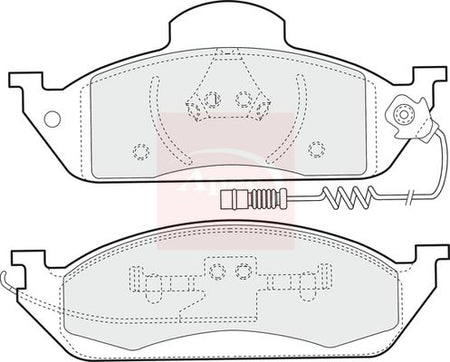 Apec PAD1102 Brake Pad Set, disc brake - 1