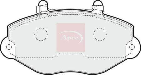 Apec PAD1106 Brake Pad Set, disc brake - 1