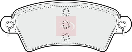 Apec PAD1107 Brake Pad Set, disc brake - 1