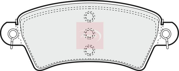 Apec PAD1107 Brake Pad Set, disc brake - 1