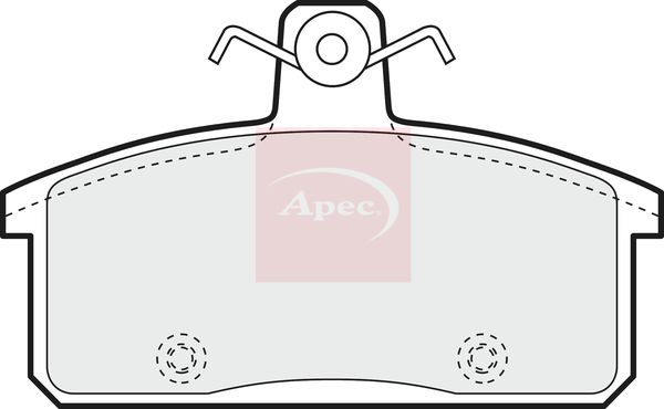 Apec PAD1108 Brake Pad Set, disc brake - 1
