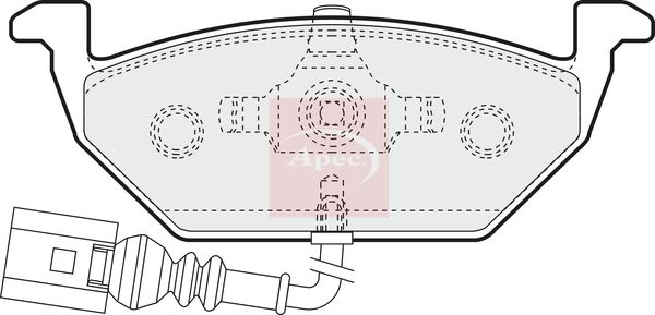 Apec PAD1109 Brake Pad Set, disc brake - 1
