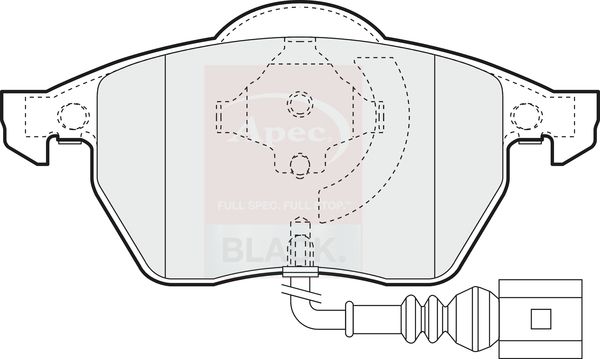Apec PAD1110B Brake Pad Set, disc brake - 1