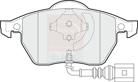 Apec PAD1110B Brake Pad Set, disc brake - 1