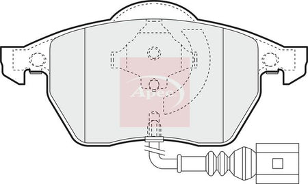 Apec PAD1110 Brake Pad Set, disc brake - 1