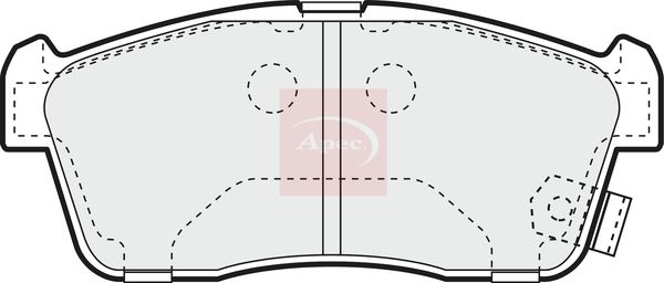 Apec PAD1111 Brake Pad Set, disc brake - 1