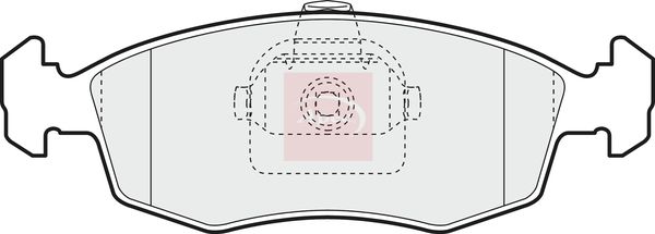 Apec PAD1112 Brake Pad Set, disc brake - 1