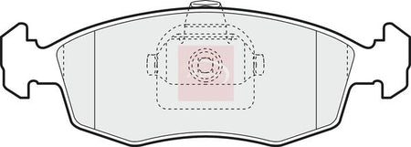 Apec PAD1112 Brake Pad Set, disc brake - 1