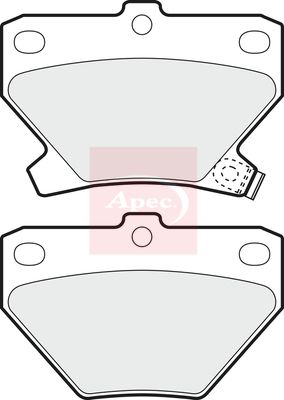 Apec PAD1113 Brake Pad Set, disc brake - 1