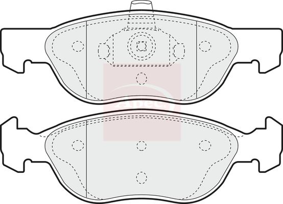 Apec PAD1114 Brake Pad Set, disc brake - 1