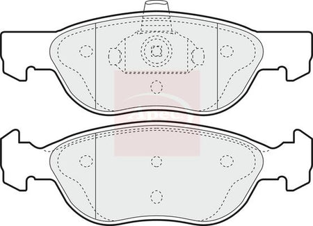 Apec PAD1114 Brake Pad Set, disc brake - 1