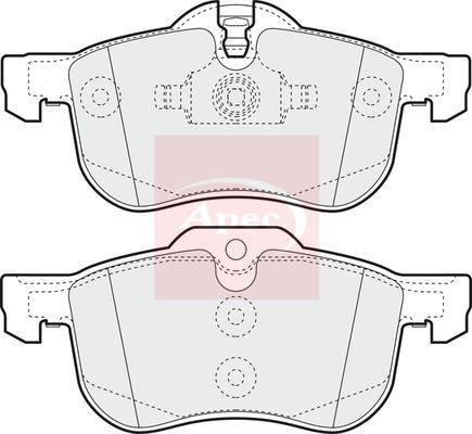 Apec PAD1120 Brake Pad Set, disc brake - 1