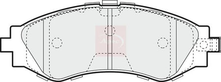 Apec PAD1122 Brake Pad Set, disc brake - 1